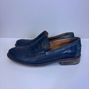John Fluevog Blue Leather Loafer Men's Shoes 11
